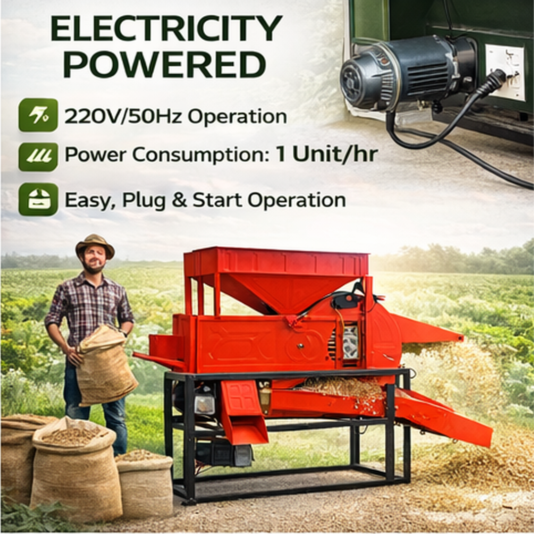 Kisanmart Winnower Cum Grader Machine | Electric Grain Cleaning & Grading Machine | 1000 Kg/Hour Capacity | 220V Operated