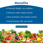 UPL Tridium Azoxystrobin 4.7% + Mancozeb 59.7% + Tebuconazole 5.6% WG Fungicide | Broad Spectrum Systemic & Contact Action for Disease Control in Multiple Crops
