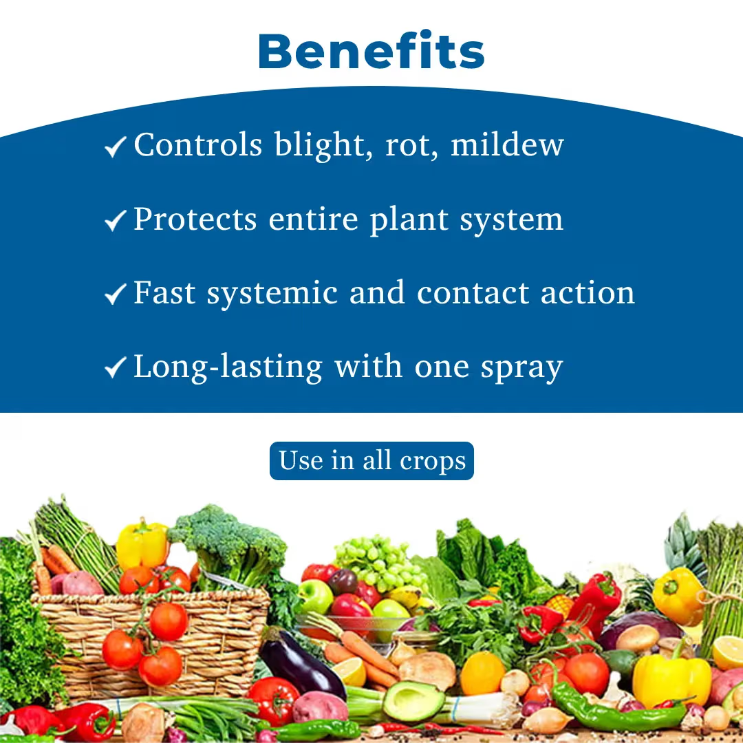 UPL Tridium Azoxystrobin 4.7% + Mancozeb 59.7% + Tebuconazole 5.6% WG Fungicide | Broad Spectrum Systemic & Contact Action for Disease Control in Multiple Crops